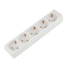 K-GCP5-10 WHITE 5гн.с/з. 10А 2200Вт Колодка для удлинителя UNIEL