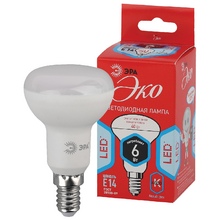 Лампа светодиодная ЭРА LED smd R50-6w-865-E14 RED LINE