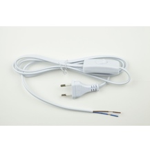UCX-C10/01A-170 WHITE  Сетевой шнур с вилкой и выкл., 1.7м белый UNIEL