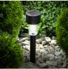 SL-PL30 Садовый светильник на солнечной батарее, пластик, черный, 30 см ЭРА