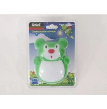 DTL-301 Мишка зеленый ночник Uniel