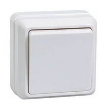 ВС20-1-0-ОБ Выключатель 1кл 10А откр.уст. ОКТАВА (белый) IEK