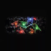 Бабочки свет-к сад-парк на солнеч.батарее 24LED