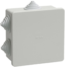 КМ 41330 коробка распаяч. для о\п 100х100х50мм IP55 (RAL7035, гермовводы PG9 5 шт)(40 шт) ИЭК