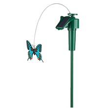 SL-PL42-BTF Садовый светильник на солнечной батарее Порхающая бабочка, пластик, цветной, 42 см ЭРА
