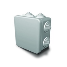 Распаячная коробка с крышкой 100х100х55 мм IP54 8 входов инд.штрих-код TDM