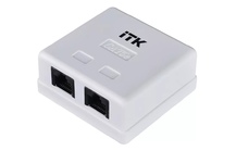 Внутренняя инф. розетка RJ45, кат.5Е UTP, 2-порта ITK (20шт)