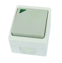Выключатель 1-кл. с подсветкой ОУ IP54 10А 
