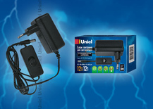 Блок питания UET-VPA-012A20 12V IP20 для светодиодов с вилкой Uniel