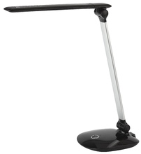 NLED-456-10W-BK-S черный с серебром настольный светильник ЭРА