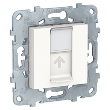 NU541118 Розетка компьютерная RJ45 одиночная кат 5е UTP белый Unica New