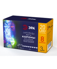Гирлянды ENIN-3K LED Нить Короны 3м мультиколор, 220V IP20 ЭРА