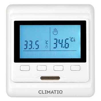 Терморегулятор CLIMATIQ PT электронный программируемый (белый)