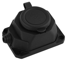 K-1e-B-IP44 ЭРА Колодка каучуковая с/з 1гн 16A IP44 черная