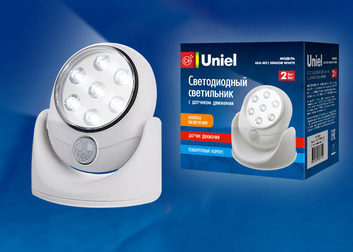 ULK-N21 SENSOR WHITE Светодиодный светильник накл. с датчиком движения Uniel