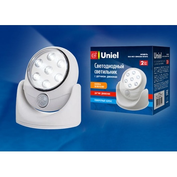 ULK-N21 SENSOR WHITE Светодиодный светильник накл. с датчиком движения Uniel