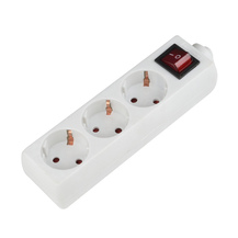 K-GCP3-10B WHITE 3гн.с/з. 10А 2200Вт Колодка для удлинителя с выключателем UNIEL