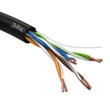 U/UTP 4x2x24 AWG Cat5e CU PE OUTDOOR 305м Кабель витая пара ЭРА