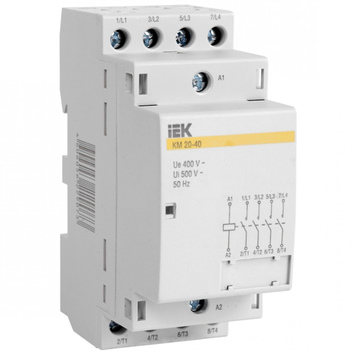Контактор модульный КМ40-20М АС IEK (MKK11-40-20)