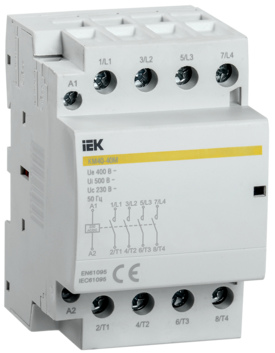 Контактор модульный КМ40-40М АС/DC IEK (MKK21-40-40)