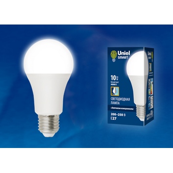 LED-A60 10W/4000К/E27/PS PLS10WH лампа светодиодная  с датч. освещенности Uniel