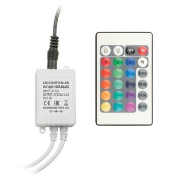Контроллер-ИК ULC-Q431-RGB Black  для светодиодной ленты 12V с пультом