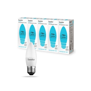 Светодиодная лампа Sweko 42 серия 42LED-C35-7W-230-4000K-E27