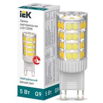 CORN капсула 5Вт 230В 4000К керамика Лампа G9 IEK