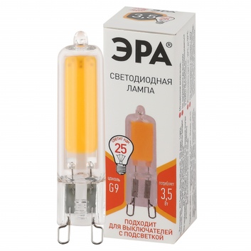 Лампа светодиодная ЭРА LED STD JCD-3,5W-GL-827-G9