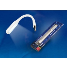 TLD-541 White Светильник -фонарь переносной Uniel 6LED,питание от USB-порта