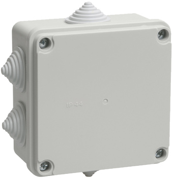 КМ 41233 коробка распаяч. для о п 100х100х50мм IP44 (6 гермовводов) (48 шт) ИЭК
