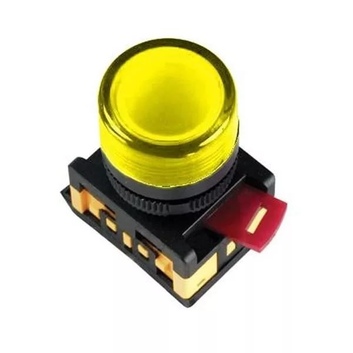 Лампа AL-22TE сигнальная d22мм желтый неон 240В цилиндр ИЭК