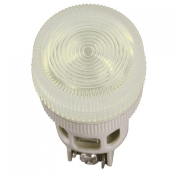 Лампа ENR-22 сигнальная d22мм белый неон 240В цилиндр ИЭК
