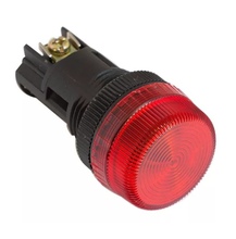 Лампа ENR-22 сигнальная d22мм красный неон 240В цилиндр ИЭК