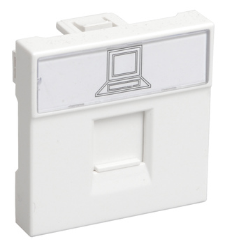 Розетка информационная RJ-45 UTP кат.5e, 1модуль РКИ-10-00-П (10 шт) ИЭК