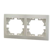 701-0200-147 Рамка 2-ая гориз.б-вст белый