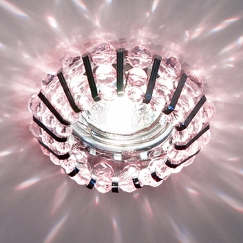 CD2121 розовый хром под GU5.3 точечный светильник