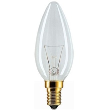Лампа накаливания ЭРА ДС 40Вт-230-Е14-CL прозрачная свеча