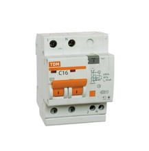 Диф.автомат АД12 2Р 50А  30мА TDM