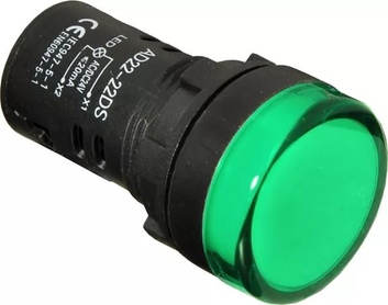 Лампа AD22DS (LED) матрица d22мм зеленый 36В AC DC ИЭК