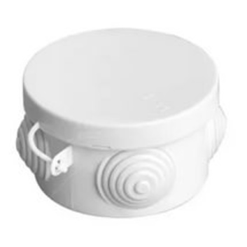 Распаячная коробка с крышкой D65х40мм IP54, 4вх. TDM