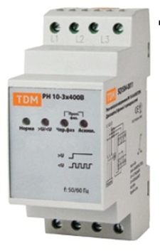 Реле напряжения 3ф РН 10-3х400В TDM
