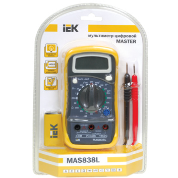 Мультиметр цифровой Master MAS838L IEK