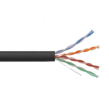 F/UTP, кат.5E 4х2х24AWG solid, PVC, 305м, серый кабель связи витая пара ITK