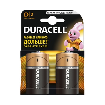 Элемент питания Durasell LR20-2BL NEW СНЯТ