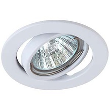 ST2A WH MR16 12V\220V 50W Светильник штампованный поворотный белый ЭРА