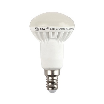 Лампа светодиодная ЭРА LED smd R-50-6w-827-E14