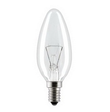 ДС В35 40W 230V Е-14 CL прозрачная свеча лампа накливания General Electric