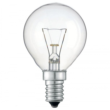 Р45 40W 230V Е-14 лампа шарик прозрачный CL GE