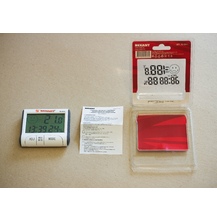 Термогигрометр комнатный с часами и фунцкией будильника Rexant (70-0511)